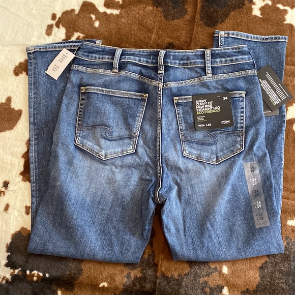 Ricki’s Silver Jeans Co Avery High Rise Straight Leg 34x29 - Picture 6 of 7